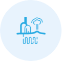 Geothermal Or Fluid Air Conditioning Icon