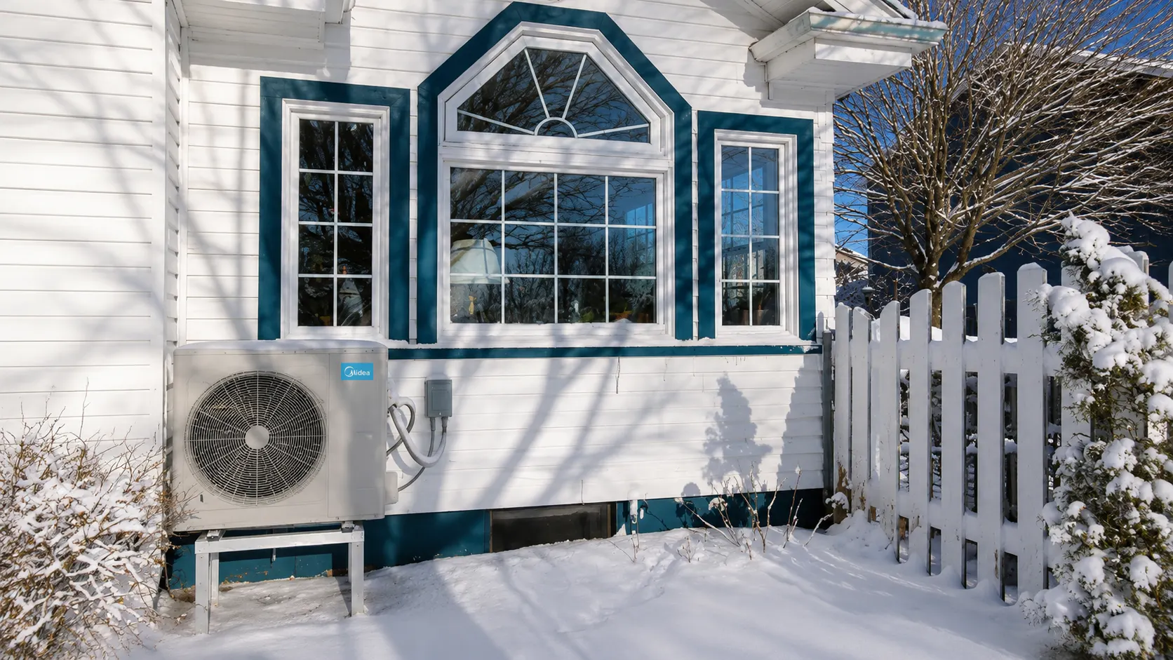An Air-to-Air Heat Pump Unit Outside a Home - LG Home Comfort