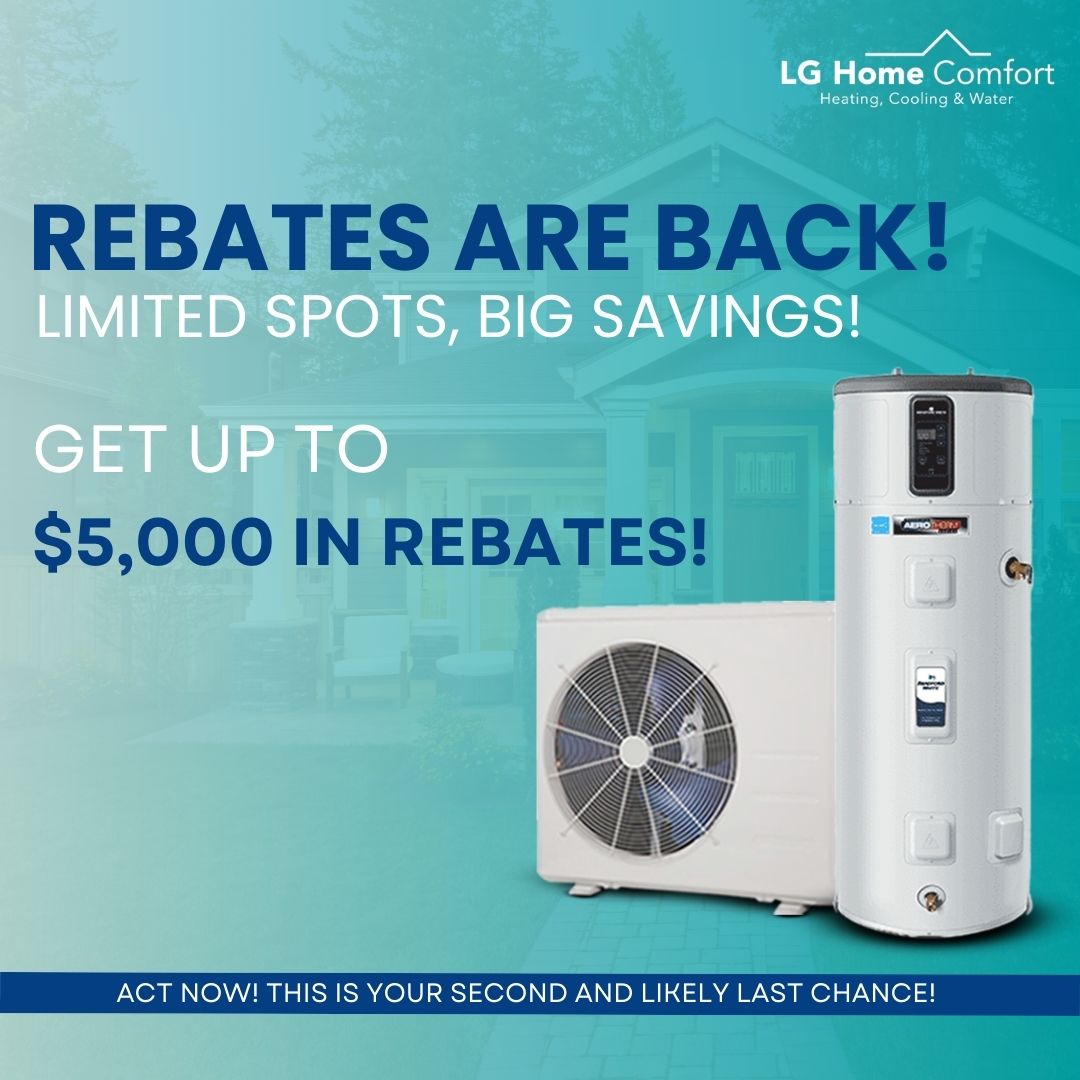 Engery Effiency Rebates on Heat Pumps, Water Heater, Attic Insulation and home audits.