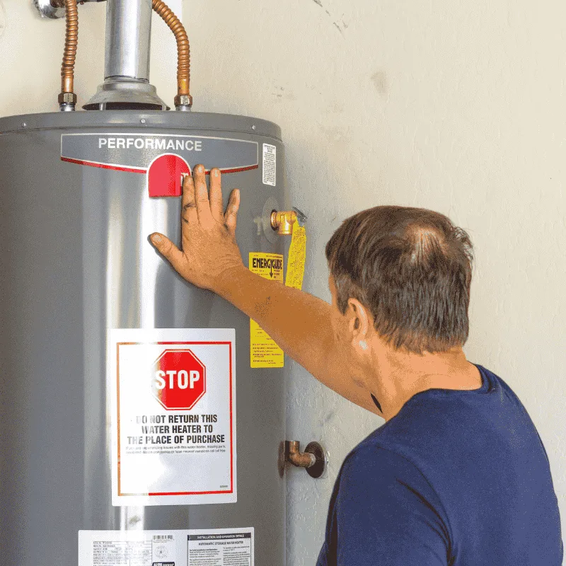 Routine water heater maintenance in Waterloo