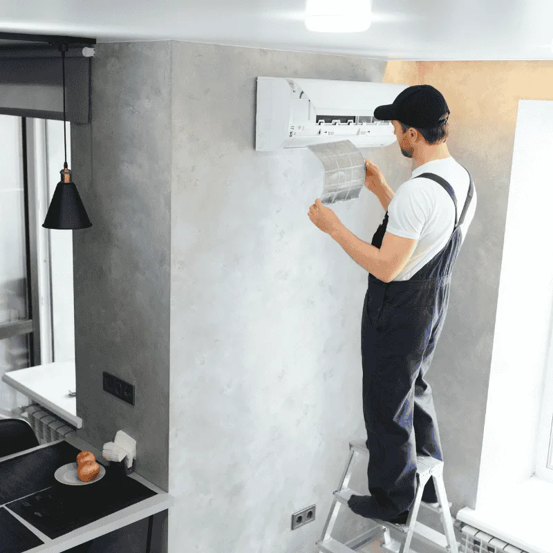 Skilled-AC-repair-technicians-restoring-optimal-cooling-in-Brampton-Ontario-LG-Home-Comfort