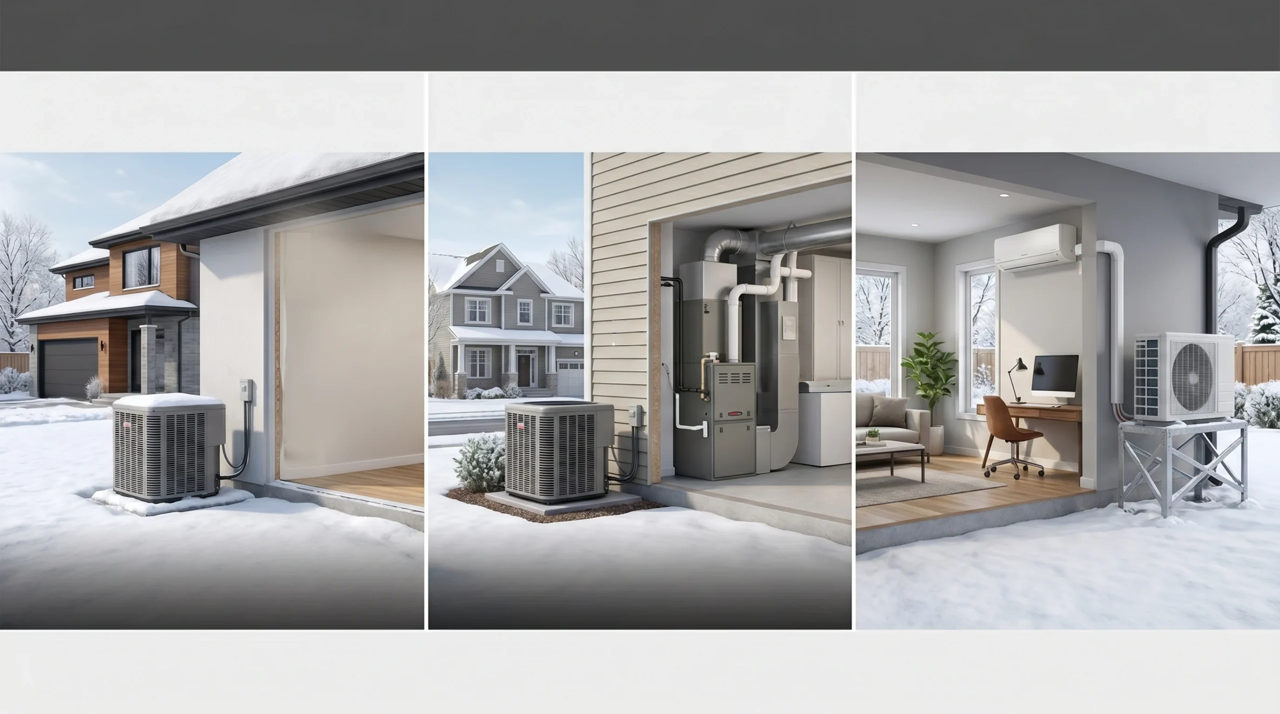 Comparison of cold-climate heat pumps, dual-fuel systems, and ductless mini-splits in Ontario.
