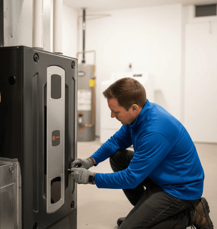 Performing-Furnace-repair-in-Sarnia-home-LG-Home-Comfort