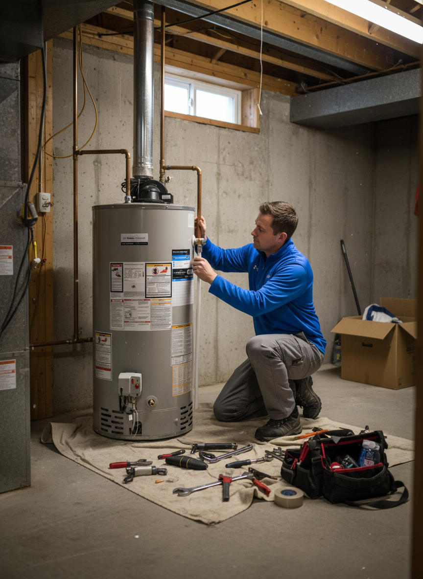 Skilled professionals ensuring efficient water heater setups in Ottawa ON - LG Home Comfort
