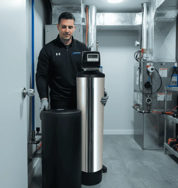Expert water softener system installation - LG Home Comfort