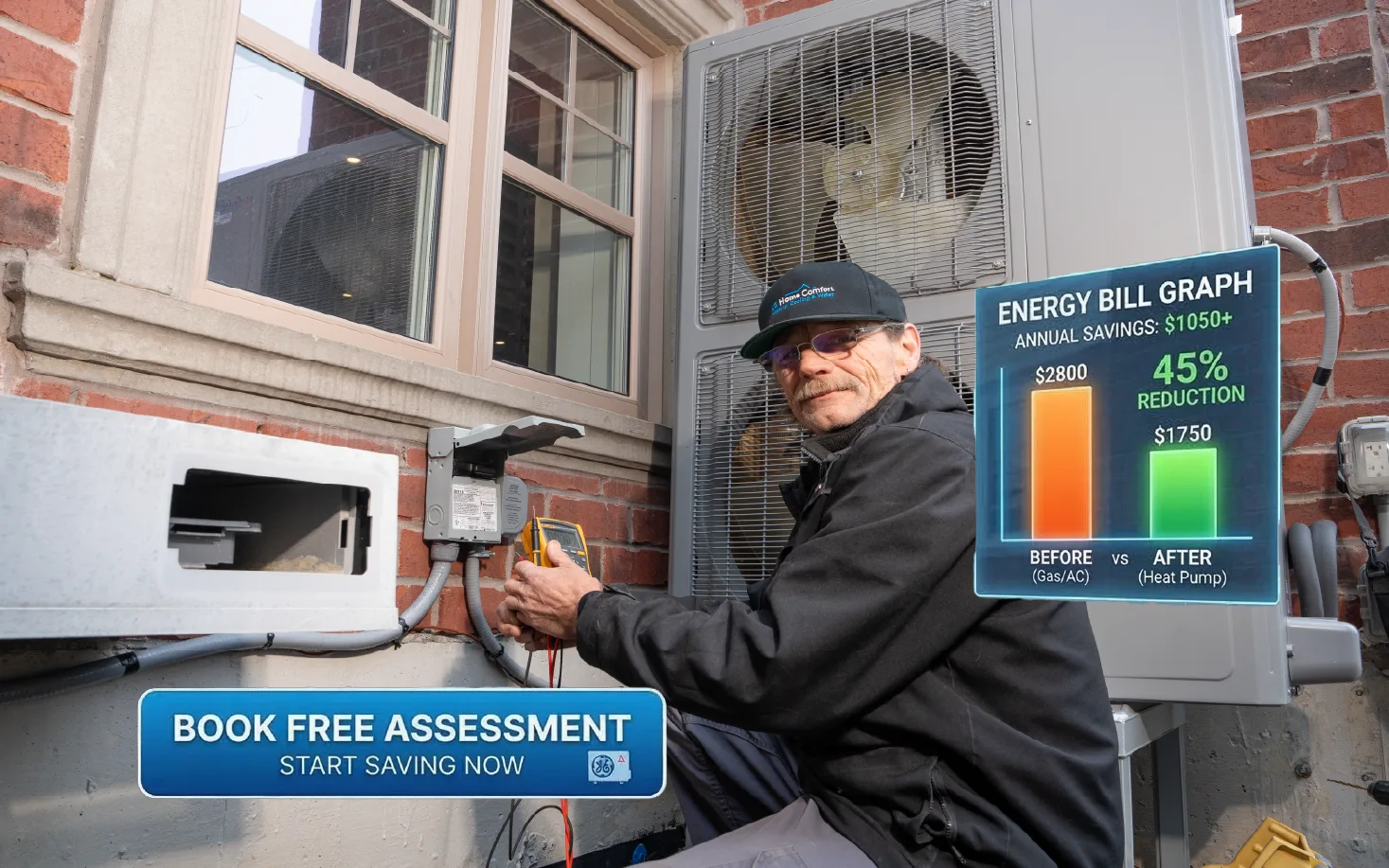 Professional heat pump installation LG Home Comfort Ontario