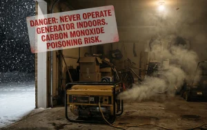 Generator CO poisoning risk garage Ontario