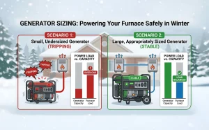 Generator sizing chart Ontario appliances