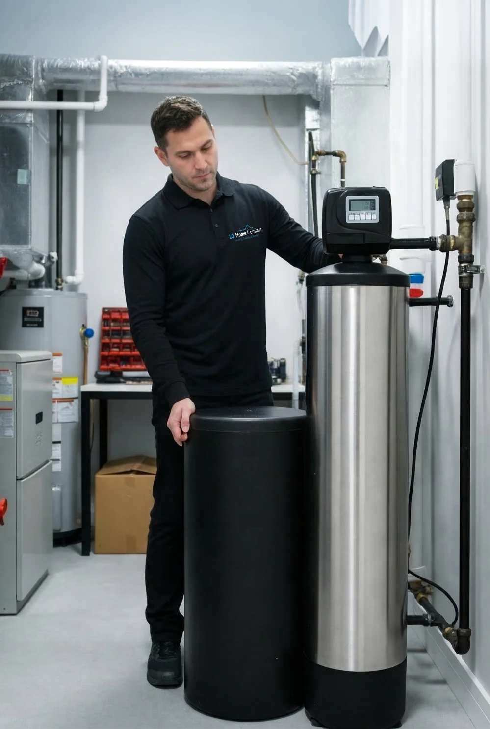 Experience luxury with advanced water softener and filtration system installations from the water quality experts at LG Home Comfort in Markham