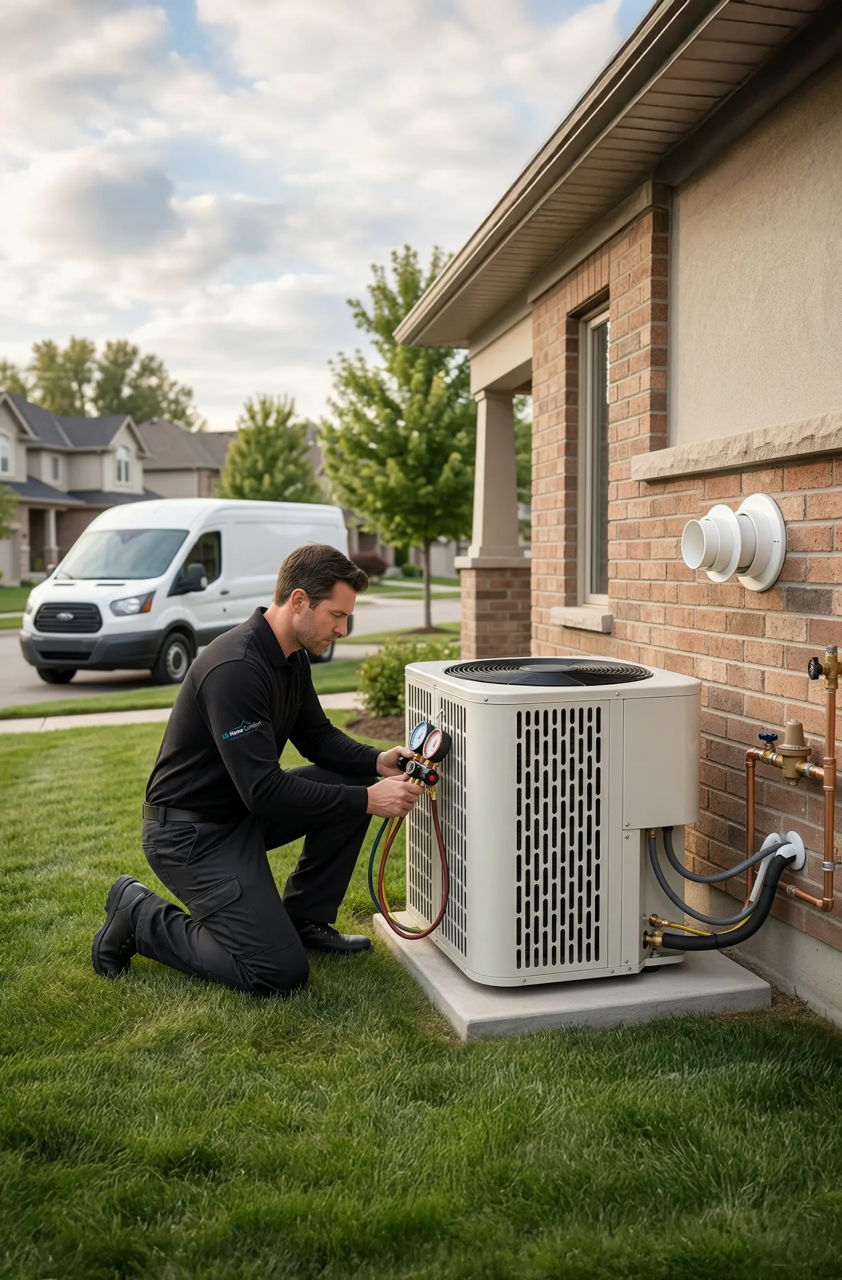 Reliable technicians providing hassle-free heating, cooling, and water services to ensure optimal home comfort for residents in Waterloo