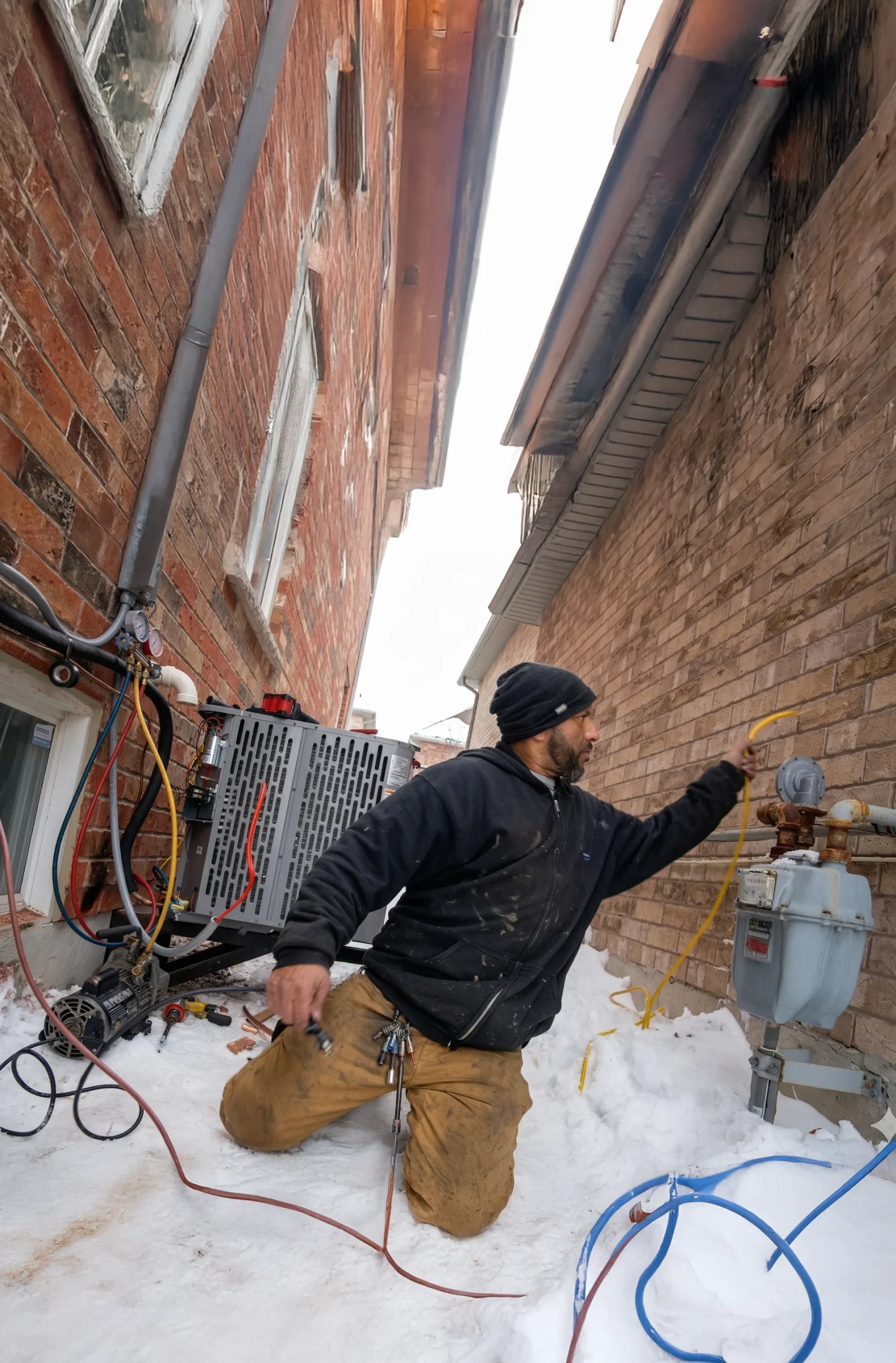 Skilled technicians ready to assist if you need professional HVAC repair or system replacement services for your residence in Bradford